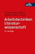 E-Book (pdf) Arbeitstechniken Literaturwissenschaft von Burkhard Moennighoff, Eckhardt Meyer-Krentler