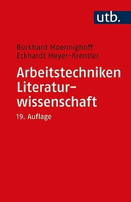 E-Book (pdf) Arbeitstechniken Literaturwissenschaft von Burkhard Moennighoff, Eckhardt Meyer-Krentler