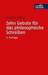 E-Book (pdf) Zehn Gebote für das philosophische Schreiben von Dietmar Hübner