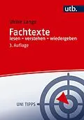 E-Book (pdf) Fachtexte lesen - verstehen - wiedergeben von Ulrike Lange