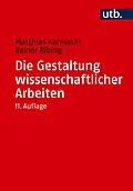 E-Book (pdf) Die Gestaltung wissenschaftlicher Arbeiten von Matthias Karmasin, Rainer Ribing