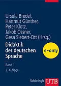 E-Book (pdf) Didaktik der deutschen Sprache - Band 1 von 