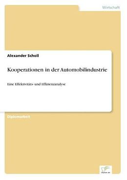 Kartonierter Einband Kooperationen in der Automobilindustrie von Alexander Scholl