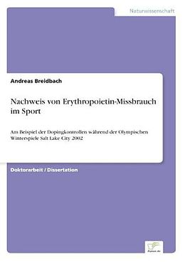 Kartonierter Einband Nachweis von Erythropoietin-Missbrauch im Sport von Andreas Breidbach