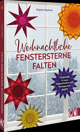 Kartonierter Einband Weihnachtliche Fenstersterne falten von Brigitte Heyduck