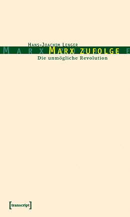 E-Book (pdf) Marx zufolge von Hans-Joachim Lenger (verst.)