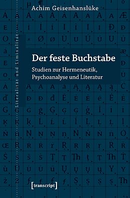 E-Book (pdf) Der feste Buchstabe von Achim Geisenhanslüke