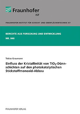 Kartonierter Einband Einfluss der Kristallinität von TiO(tief)2-Dünnschichten auf den photokatalytischen Stickstoffmonoxid-Abbau von Tobias Graumann