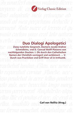 Kartonierter Einband Duo Dialogi Apologetici von 