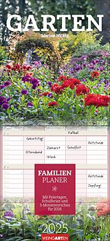 Kalender Garten Familienplaner 2025 von Marion Nickig