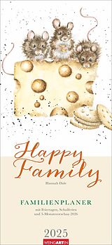 Kalender Happy Family Familienplaner 2025 von Hannah Dale