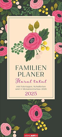 Kalender Floral total Familienplaner 2025 von 