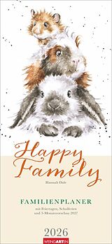 Kalender Happy Family Familienplaner 2026 von Hannah Dale