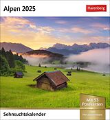 Kalender Alpen Sehnsuchtskalender 2025 - Wochenkalender mit 53 Postkarten von 