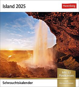 Kalender Island Sehnsuchtskalender 2025 - Wochenkalender mit 53 Postkarten von Stefan Ziese