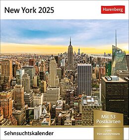 Kalender New York Sehnsuchtskalender 2025 - Wochenkalender mit 53 Postkarten von Rainer Grosskopf