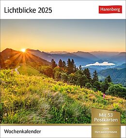 Kalender Lichtblicke Postkartenkalender 2025 - Wochenkalender mit 53 Postkarten von 