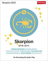 Kalender (Kal) Skorpion Sternzeichenkalender 2025 - Tagesabreißkalender - Ihr Horoskop für jeden Tag von Robert Satorius