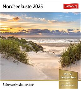 Kalender Nordseeküste Sehnsuchtskalender 2025 - Wochenkalender mit 53 Postkarten von 