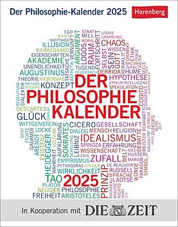 Kalender Der Philosophie-Kalender Tagesabreißkalender 2025 von Markus Hattstein, Barbara Brüning, Helmut Engels