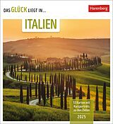 Kalender Das Glück liegt in Italien Postkartenkalender 2025 - Wochenkalender mit 53 Postkarten, 53 besondere Orte entdecken von Martina Schnober-Sen