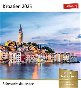 Kalender Kroatien Sehnsuchtskalender 2025 - Wochenkalender mit 53 Postkarten von 