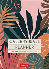 Spiralbindung Gallery Wall Planner Wochenplaner 2025 - Kalender mit 53 Minipostern von 