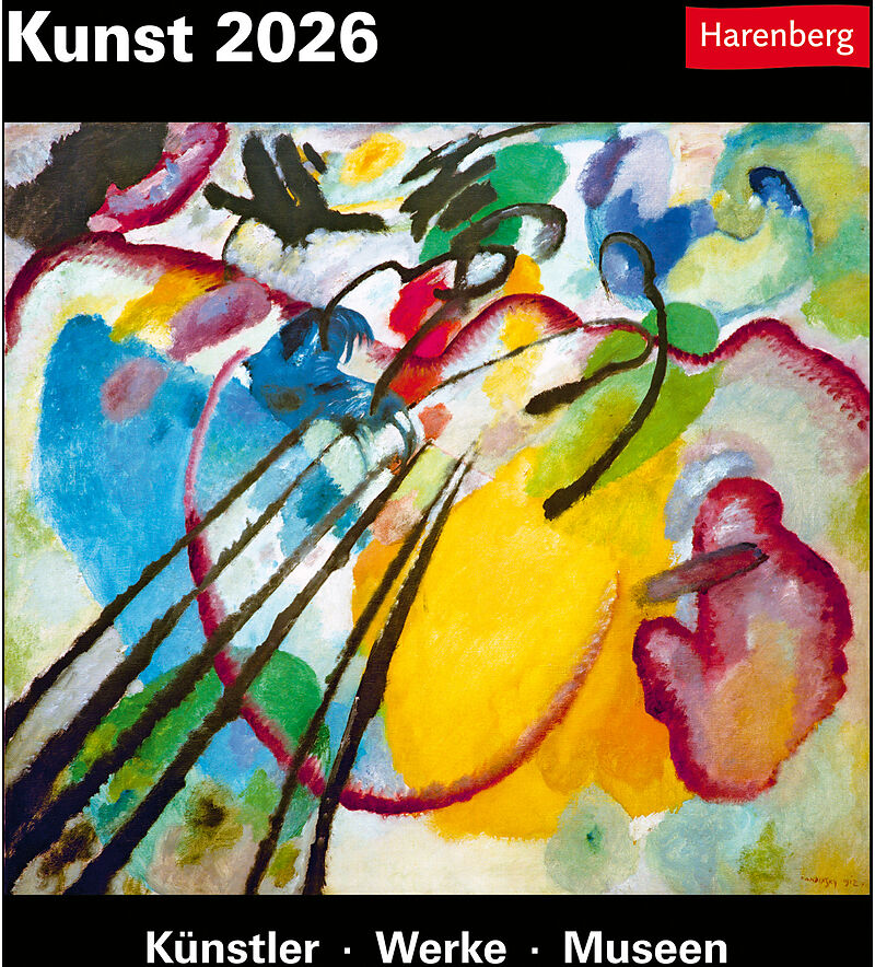 Kunst Tagesabreißkalender 2026 - Kulturkalender - Künstler, Werke, Museen