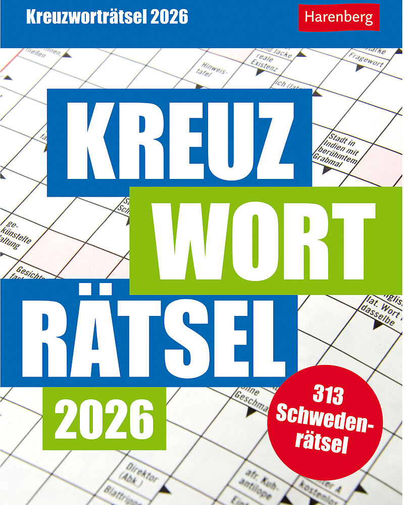 Kreuzworträtsel Tagesabreißkalender 2026