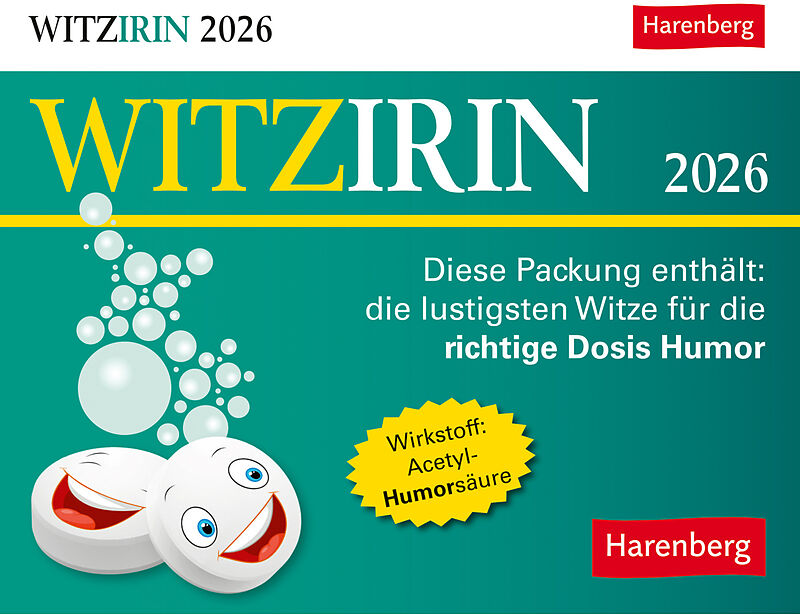 Witzirin Tagesabreißkalender 2026 - Diese Packung enthält: die lustigsten Witze für die tägliche Dosis Humor