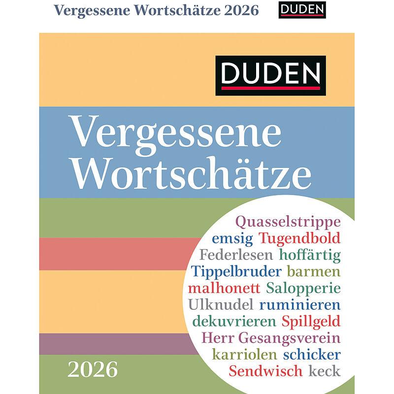 Duden Vergessene Wortschätze Tagesabreißkalender 2026