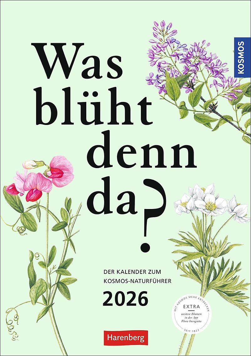 KOSMOS Was blüht denn da? Wochenplaner 2026 - Der Kalender zum KOSMOS-Naturführer