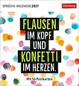 Kalender Positive-Sprüche-Kalender Postkartenkalender 2027 - mit 53 Postkarten von 