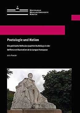 Kartonierter Einband Poetologie und Nation von Julia Roeder
