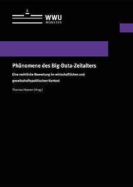Kartonierter Einband Phänomene des Big-Data-Zeitalters von Thomas Hoeren