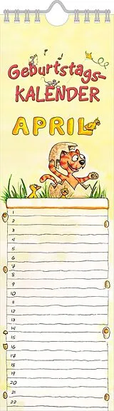 Kalender (Kal) Geburtstagskalender Mini Cartoon von 