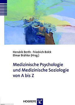 E-Book (pdf) Medizinische Psychologie und Medizinische Soziologie von A bis Z von 