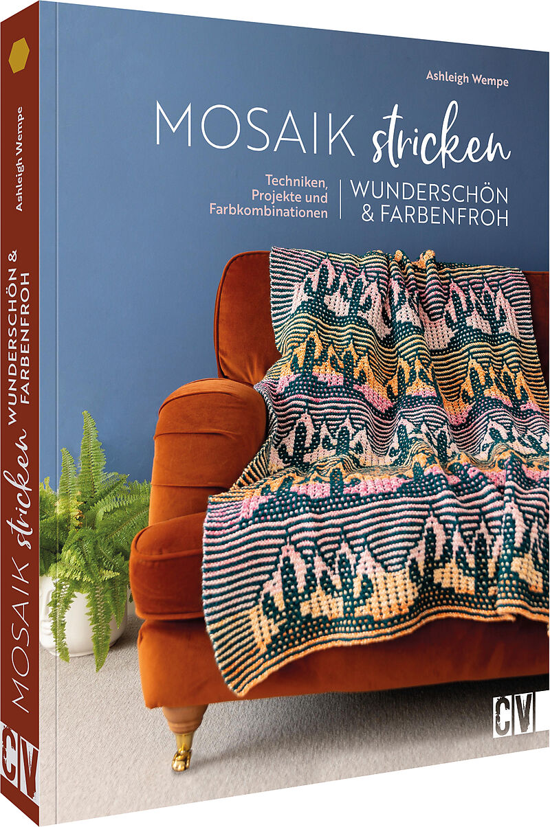 Mosaik stricken  wunderschön und farbenfroh