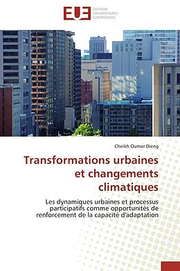Couverture cartonnée Transformations urbaines et changements climatiques de Cheikh Oumar Dieng