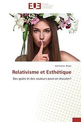 Couverture cartonnée Relativisme et Esthétique de Geneviève Boyer