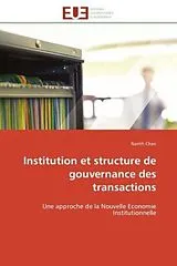 Kartonierter Einband (Kt) Institution et structure de gouvernance des transactions von Narith Chan
