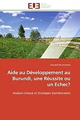 Kartonierter Einband (Kt) Aide au Développement au Burundi, une Réussite ou un Echec? von Léonard Nkunzimana