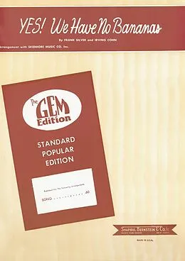 E-Book (epub) Yes we have no Bananas von Frank Silver, Irving Cohn