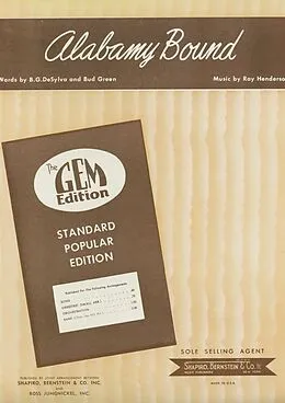 E-Book (epub) Alabamy Bound von Ray Henderson, Bud Green, B. G. de Sylva