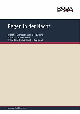 E-Book (pdf) Regen in der Nacht von Ralf Petersen, Hans Hardt