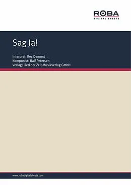 E-Book (pdf) Sag Ja! von Ralf Petersen, Bernhard Bohlke