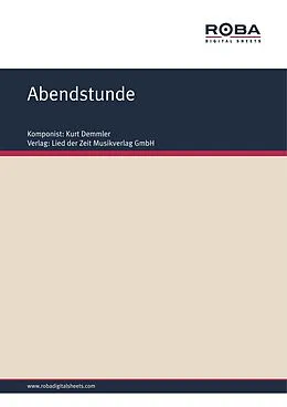 E-Book (pdf) Abendstunde von Kurt Demmler, Michael Höft