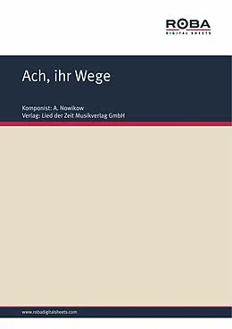 E-Book (epub) Ach, ihr Wege von E. Busch