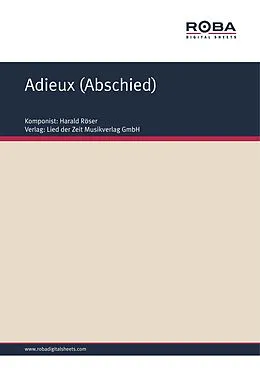 E-Book (pdf) Adieux (Abschied) von Harald Röser