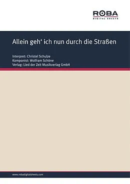 E-Book (pdf) Allein geh' ich nun durch die Straßen von Jean Hamburger